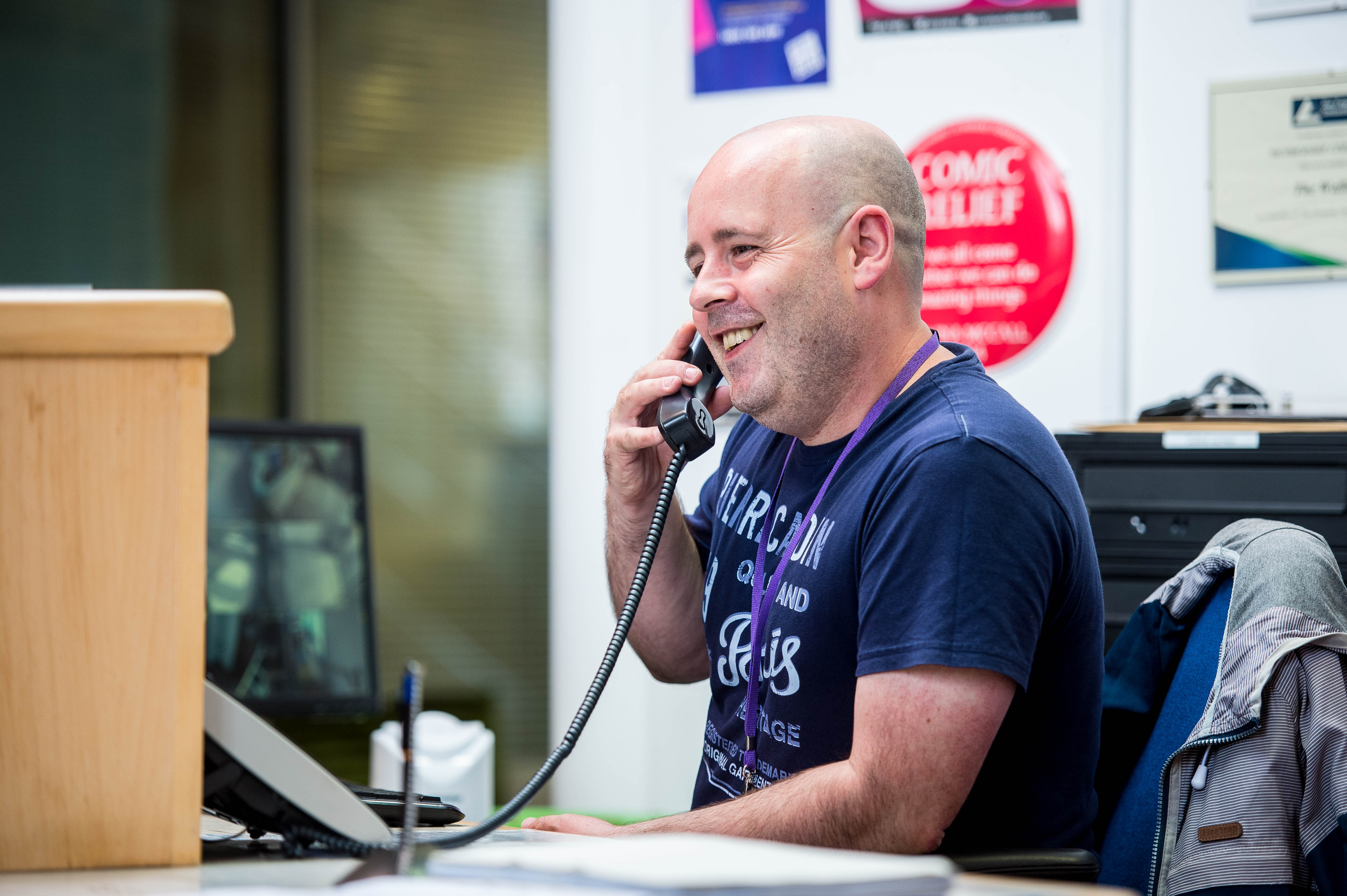 Receptionist Stu - volunteering - employment after homelessness