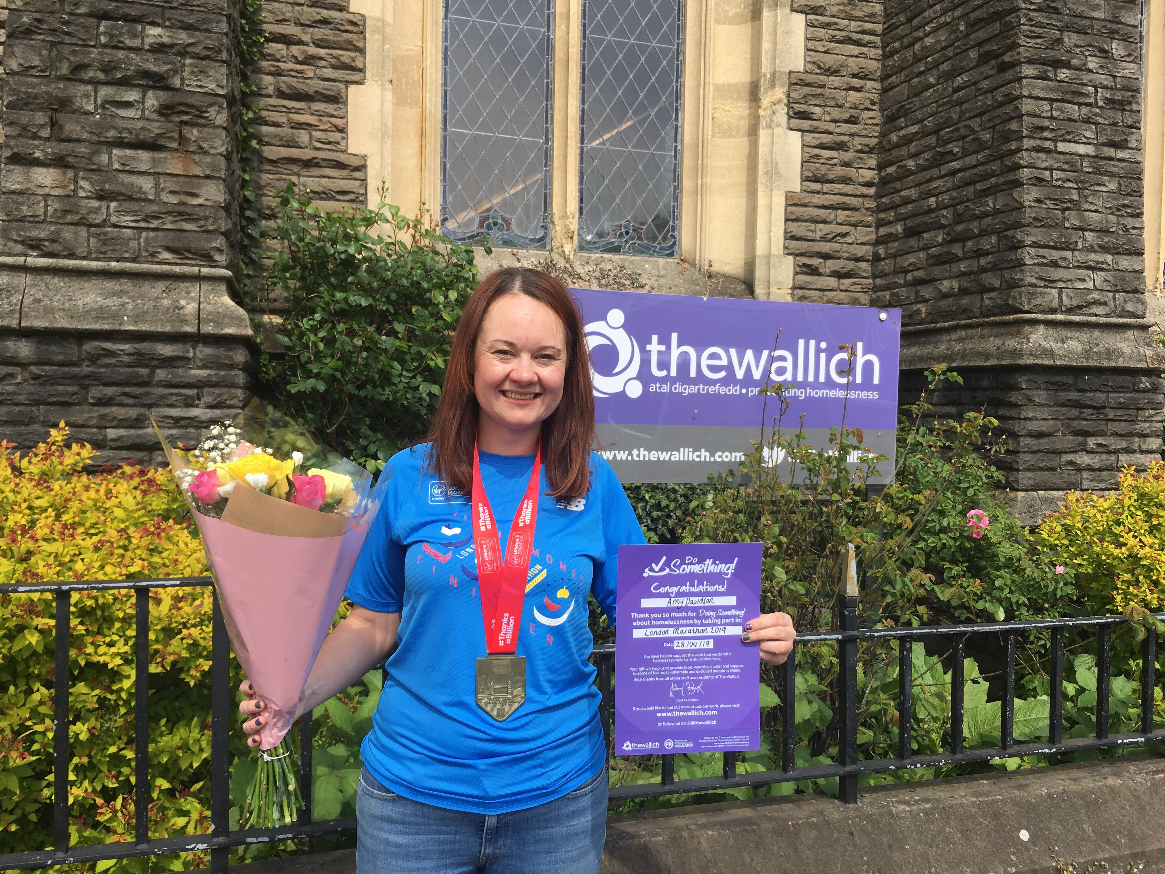 Amy - London Marathon Runner for The Wallich 2019